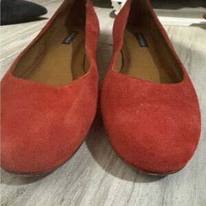 Margaux Red Suede Women's Flats 11